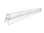 Bande de joint en plastique transparent pour verre.