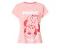 T-shirt rose avec un imprimé Minnie Mouse et le texte « MINNIE MOUSE ».