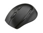 Une souris d'ordinateur sans fil noire avec un bouton DPI.