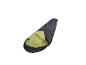 Sac de couchage Orbit noir et vert olive pour le camping.