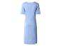 Robe longue bleu clair à manches courtes, vue de dos