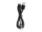 Un câble USB noir avec un connecteur USB-A et un USB-C.