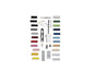Fils, boutons, aiguilles et autres accessoires de couture.