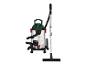 Un aspirateur Parkside avec un réservoir en métal et une tige télescopique.