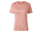 T-shirt rose à manches courtes.