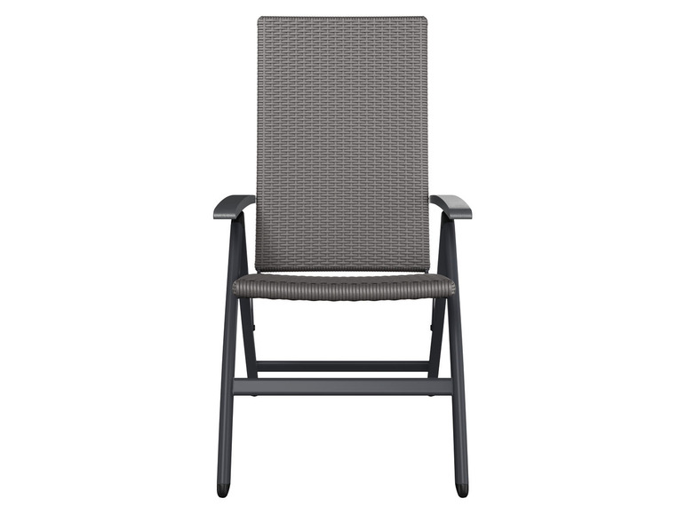 Aller en mode plein écran : LIVARNO home Lot de 2 fauteuils pliants Valencia, gris - Image 3