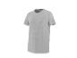 T-shirt gris pour homme à manches courtes et col rond