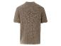 Polo en maille beige, coupe classique.