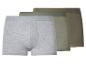 Lot de trois boxers gris et vert olive pour hommes