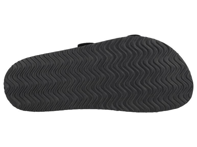 Semelle noire antidérapante avec motif ondulé