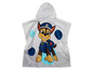 Une robe de bain grise à capuche avec Chase de la Pat' Patrouille.