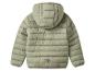 Veste matelassée verte pour enfant avec capuche.