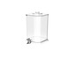 Une carafe à boisson transparente avec un robinet.