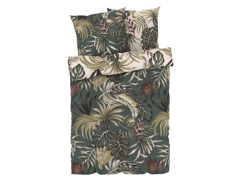 Parure de lit avec un motif de feuilles tropicales