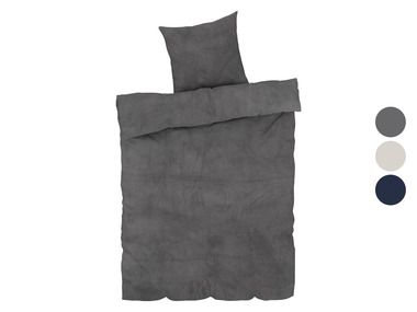 LIVARNO home Parure de lit en polaire, 140 x 200 cm