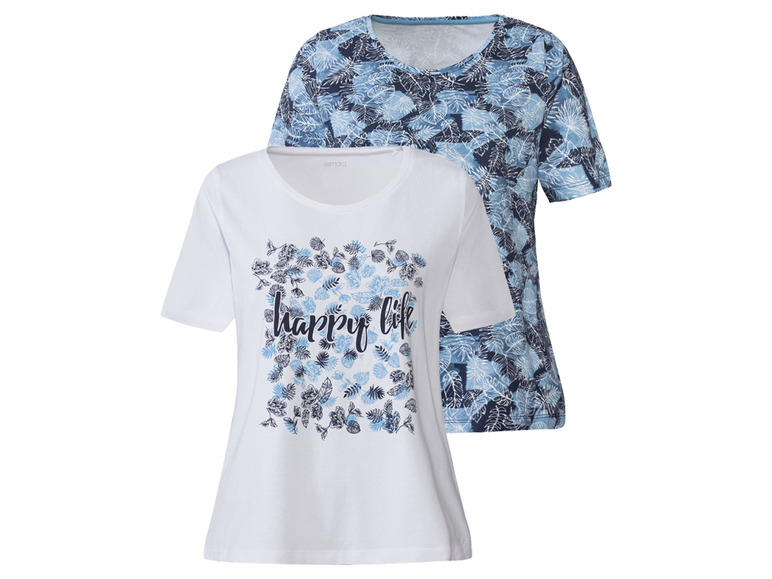 Aller en mode plein écran : esmara® Lot de 2 t-shirts femme - Image 18