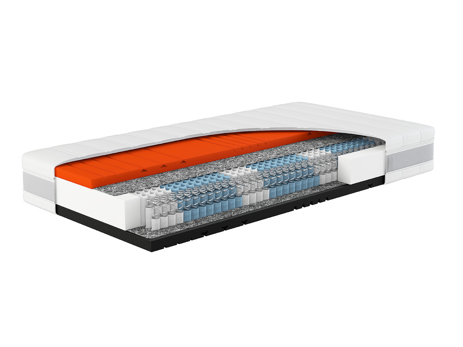 Sleezzz Matelas En Mousse Viscoélastique Haut De Gamme Hauteur 20 Cm Dureté H2/H3 Avec Poignées Réversibles (80 X 200 Cm