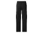 Pantalon cargo noir avec taille élastique et poches latérales, vue arrière.