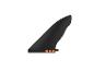 Aileron de planche de surf noir avec bouchons orange