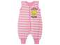 Une grenouillère rose à rayures pour bébé avec Tweety Bird.