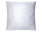 Oreiller blanc matelassé avec motif décoratif