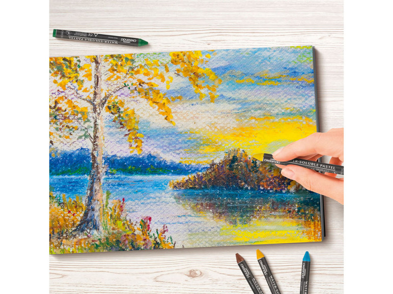 crelando® Aquarell pastels de cire, 48 pièces