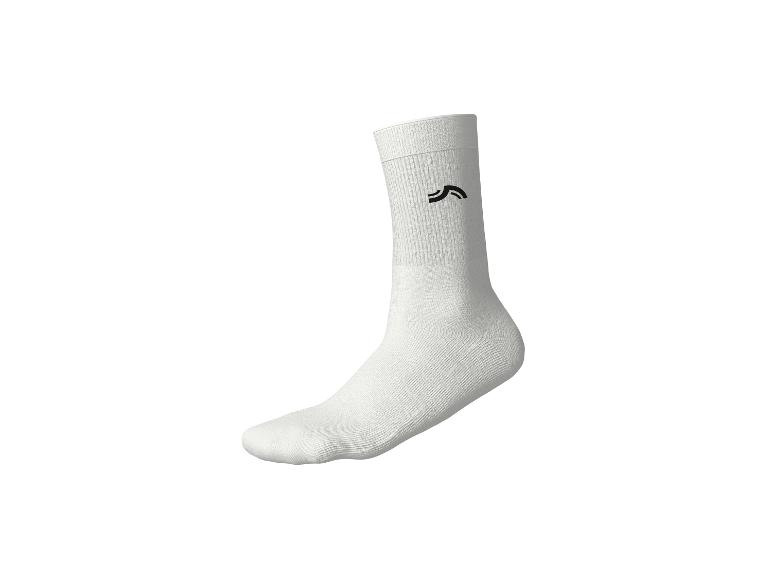 Chaussette de sport blanche avec logo noir