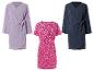 Robes portefeuille : lilas, bleu marine et rose à fleurs.