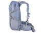 Sac à dos de randonnée gris clair avec sangles et poches latérales en filet