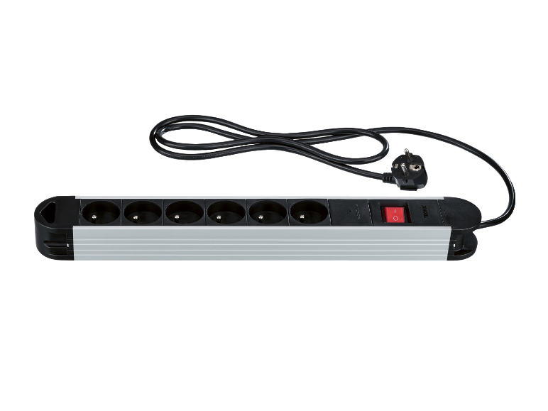 Multiprise TRONIC à six prises avec cordon et fiche.