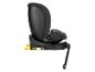 Siège auto bébé noir avec base ISOFIX et jambe de force.