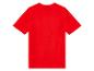 T-shirt rouge uni, vue arrière.