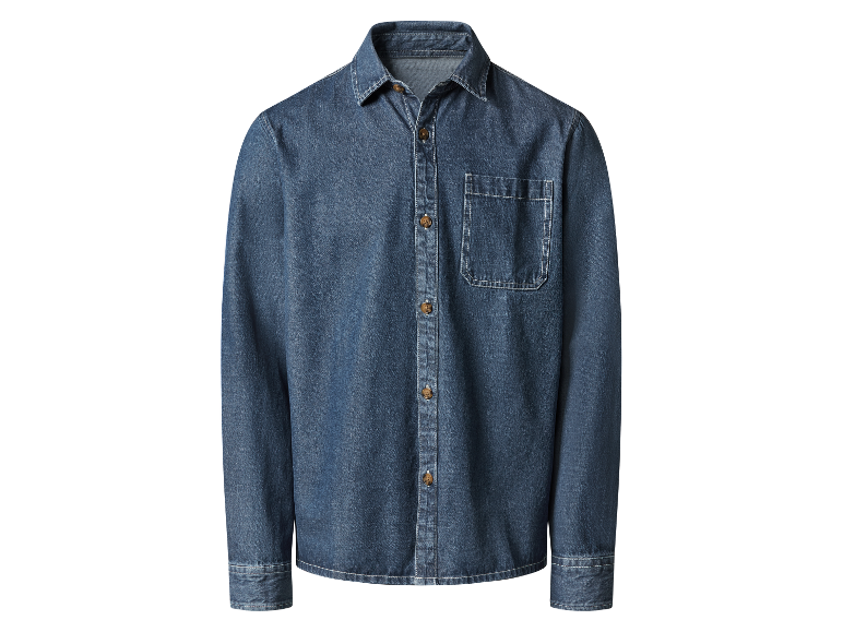 Chemise en jean à manches longues pour homme.