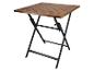 Table pliante en bois et métal pour l'extérieur