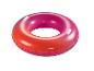 Bouée de bain rouge et rose ; idéale pour la piscine ou la plage.