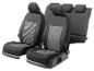 Ensemble de housses de siège de voiture en tissu noir avec motif gris