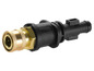 Embout de pistolet de pulvérisation en laiton pour un nettoyeur haute pression.