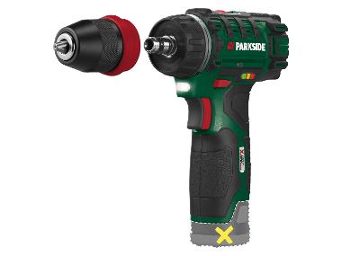 PARKSIDE® Perceuse-visseuse sans fil PBSA 12 E4, 12 V