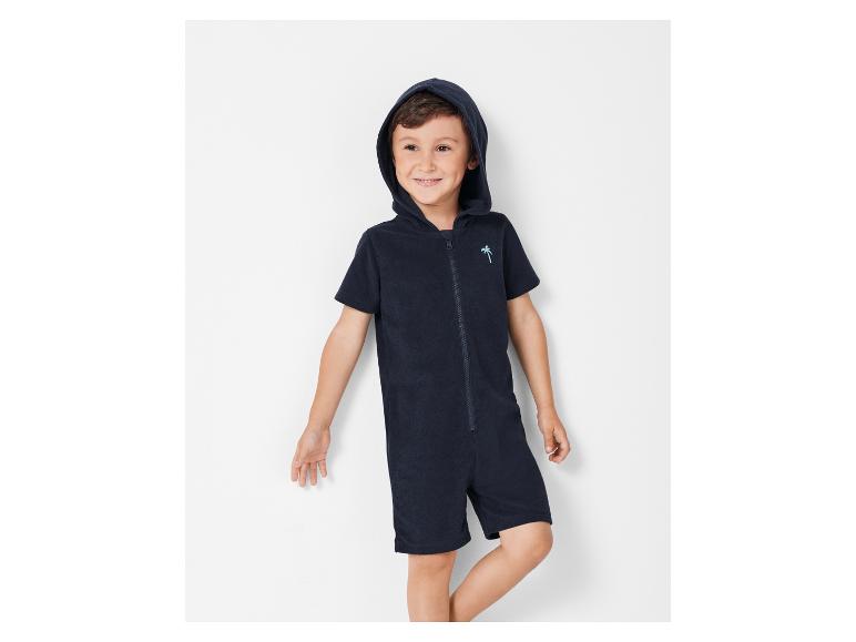 Combinaison de bain à capuche pour enfant, style plage.