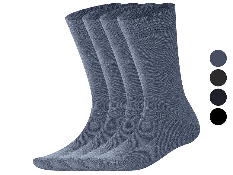 Lot de quatre paires de chaussettes grises