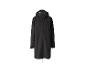 Manteau de pluie noir à capuche pour femme