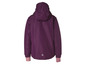 Veste d'hiver violette à capuche
