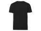 T-shirt noire à manches courtes.