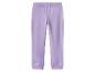 Pantalon enfant violet avec taille élastique et poignets côtelés.