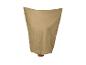 Housse de protection beige pour plantes sur fond blanc