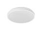 Plafonnier LED rond blanc avec diffuseur dépoli.