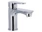 Robinet de salle de bain chromé à levier unique