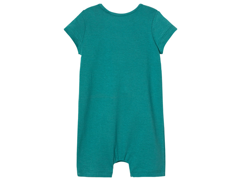 Une grenouillère turquoise pour bébé