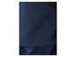 Gros plan d'un tissu polaire bleu foncé avec une texture subtile.