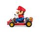 Kart jouet CARRERA Mario Kart™ avec figurine de Mario, vue latérale.